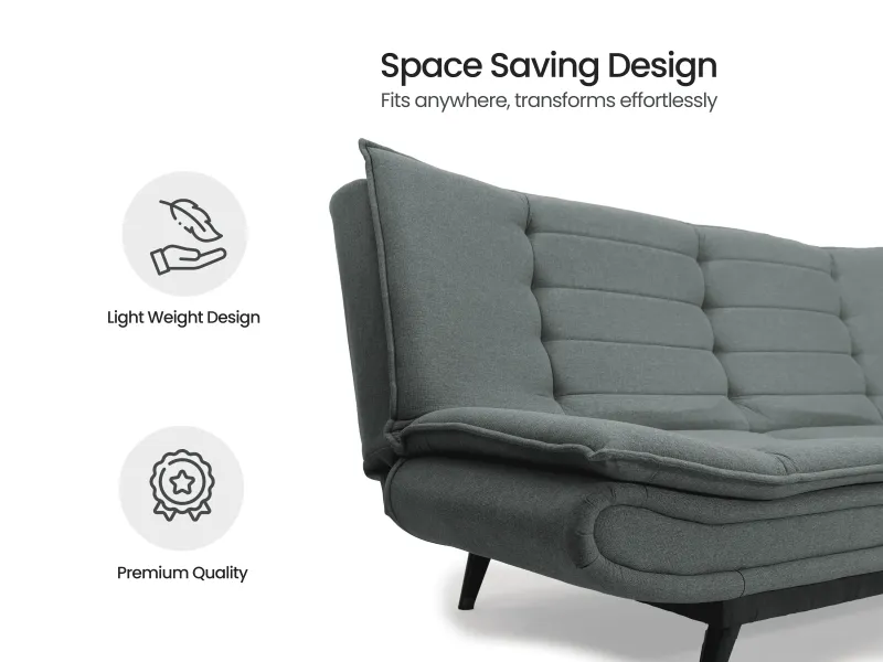 Oasis Sofa Cum Bed in Mineral Green